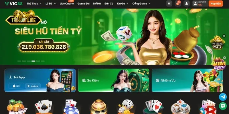 Vic88 là sân chơi tài xỉu ăn khách hiện nay